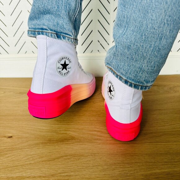 ❤️Converse Chuck Taylor All Star Move Platform Ombre Kids Shoes Sz 5.5 A07372C❤️ - Picture 5 of 13